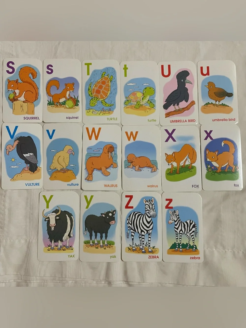 School Zone Go Fish Animal Alphabet Card Game 2006